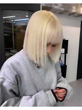 ベレーザ 渋谷(BELEZA) 6950韓国ブロンドハイライトグラデーション艶髪ハイトーンカラー