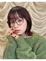 オブヘアーギンザ(Of HAIR GINZA)&nbsp;くびれミディアム　結べるボブ　外はね　顔まわりレイヤー