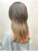 【Reir_下北沢】*ラインカラー＋ペールピンク×アッシュ*