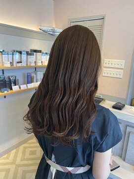 トゥーリ 二日市店(tuuli) 大人女性◆艶レイヤー前髪ピンクベージュ 髪質改善 縮毛矯正