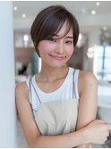 大人かわいい前髪セシルカットココアブラウンフリンジウェーブ
