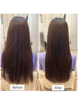 シェルベアー(Shell Bear) 縮毛矯正ビフォーアフター／銀座