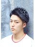 【メンズ人気No3】カット＋波巻きパーマ＋眉カット　￥9000