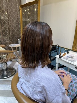 ロンドアベニール 北千住(Lond avenir) ウェーブミディアムメルティカラー×レイヤーカット韓国[北千住]