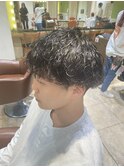 メンズ波巻きパーマ