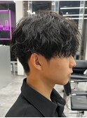 シャドウパーマメンズカットスパイラルパーマツイスパ波巻き
