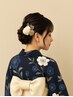 浴衣着付け＋ヘアアレンジ＆フルメイク（100分）