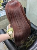 ブリーチなし＊ピンクブラウン