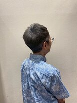 アクセ&nbsp;白髪ぼかし白髪染めグレージュカラー＊40代50代ハンサムショート