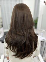 アマトウキョウスマートサロン(AMA TOKYO×Smart Salon)&nbsp;ヘーゼルベージュ　ブリーチなし　レイヤーカット　海外風