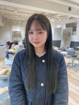 オリーブグレーオリーブカラーブリーチなし