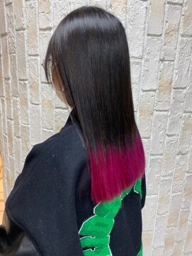 ヘアークリアー 草加 大人可愛い20代30代40代韓国/ピンクグラデーション