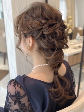 メルカ 天王寺(melca.) ヘアアレンジ/顔まわりカット/ヘアセット/韓国アレンジ