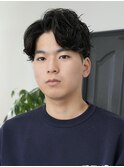 ナチュラルセンターパート シャドウパーマ 無造作パーマ 高松