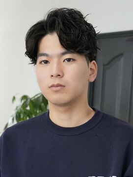 ログ(LOG) ナチュラルセンターパート シャドウパーマ 無造作パーマ 高松