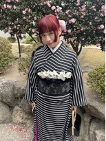 キー(kii) 暖色カラー/半個室サロン/福岡美容室/天神美容室/ワインレッド