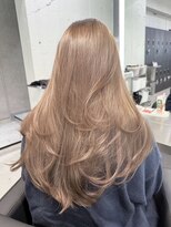 シェノン 表参道(CHAINON)&nbsp;表参道/着物ヘア/ダークアッシュ/ミディアムレイヤーカット/渋谷