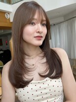 バイオレット 表参道店(Violet)&nbsp;ミディアムレイヤーハッシュカットアイスグレーIB-42