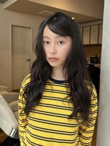 ネロ ヘアサロン ネイビー 渋谷(NERO HAIRSALON NAVY)&nbsp;【近藤真帆】ココアブラウン　ロングレイヤー　前髪なし