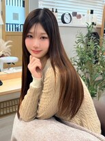 クリーム 町田(Cream)&nbsp;【髪質改善】透明感ブラウン×顔周りレイヤー艶ロング