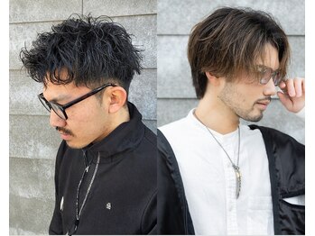 ニアウ 新宿(Niau)の写真/大人の色気パーマ◎[新宿/MEN'S/メンズパーマ/メンズカット/センターパート/ニュアンスパーマ]