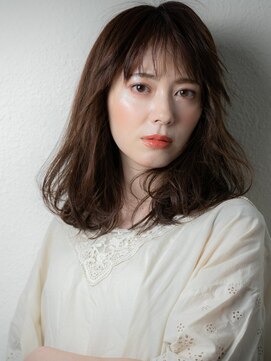 カバーヘア ブリス 戸田公園西口店(COVER HAIR bliss) ダークアッシュブラウンミディアムレイヤーz戸田公園30代40代