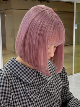 エクラバイナチュラル(eclat by Natural) ミルキーピンク/ピンクラベンダー/色落ち可愛い/ハイトーンボブ