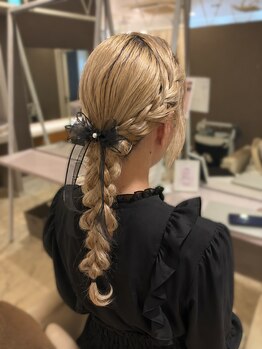ヘアセットサロンコト(Hair Set Salon KOTO)の写真/【心斎橋駅徒歩3分】ライブ・推し活・女子会・デートの前は可愛く！ハイクオリティで崩れにくい♪