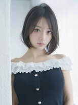 ナイロン 谷山店(NYLON.)&nbsp;《NYLON.》韓国風 切りっぱなしボブ 顔まわりカット