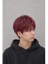 エニル 春日部店(enil)&nbsp;◎【鮮やかレッド×束感ショート】３６０°美シルエット◎