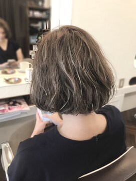 マインドヘアー(MiND HAiR) 透明感アッシュベージュボブ
