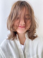 ヘア デザイン ヴェルダ(hair design Verda) 【verda】クリアベージュミディ