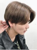 センターパート/シアーベージュ/メンズハイトーン/ツーブロック
