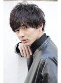 20代30代メンズ無造作パーマフェザーマッシュ束感アッシュ好感度