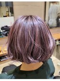 ハイライト★ベイビーパープルベース★ボブ
