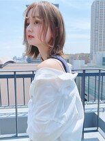 ルービック 枚方(Rubik's)&nbsp;小顔×外ハネ×ハイライトカラー×イルミナカラー