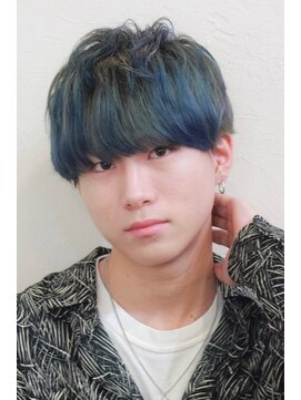 ステラ 坂戸にっさい店(STELLA) インディゴブルー韓国マッシュ