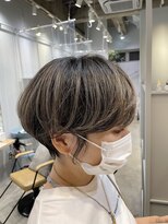 フィルムス 横浜(FILMS) ショートパーマデジタルパーマレイヤーカット前髪カット/横浜