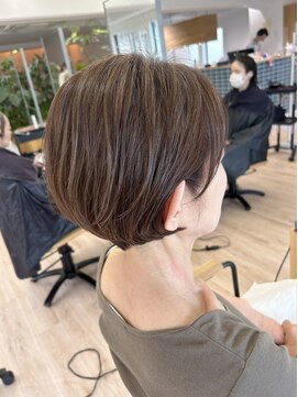 オーシャン(Ocean) [OCEAN Hair&Life藤原純]白髪ぼかしハイライト/ラフショート☆