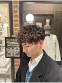 波巻きパーマ