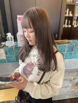 グローバルヘアー バランス(global hair BALANCE) 10代20代 ブラウンベージュ/ブリーチ履歴有/顔周りレイヤー