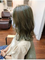 ヘアサロンシルク(Hair Salon Silk) グリーンハイライトカラー