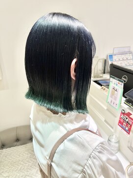 バブ バイネオリーブ(Bab by neolive) 裾カラー グリーン ネイビー ブルーブラック