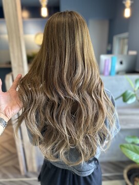 シアン(CYAN) ブリーチ無しミルクティー