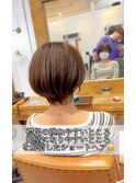 透明感ハンサムショートボブ