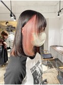 インナーカラー/ピンク/ポイントブリーチ/デザインカラー名古屋