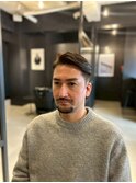 大人外国人風メンズ七三フェード：安良城　瑠夏