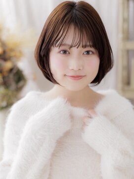 カバーヘア ブリス 上尾西口店(COVER HAIR bliss) 大人ガーリー丸みボブひし形レイヤーカットc6上尾20代30代40代