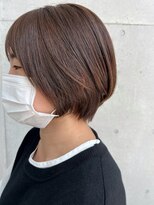 アスティブランシュ(Asti blanche)&nbsp;朝ラク丸みショートとブリーチなしまろやかベージュカラー/小林