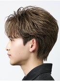 ニュアンスフェザーショートセンターパートコンマバング